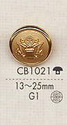 CB1021 メタル ジャケット用 ゴールド ボタン 大阪プラスチック工業(DAIYA BUTTON)