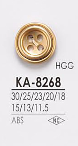 KA8268 4つ穴 メタルボタン アイリス