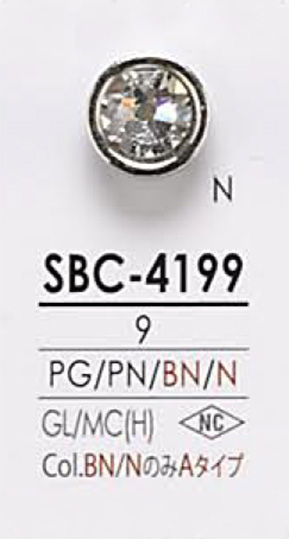 SBC4199 クリスタルストーン ボタン アイリス
