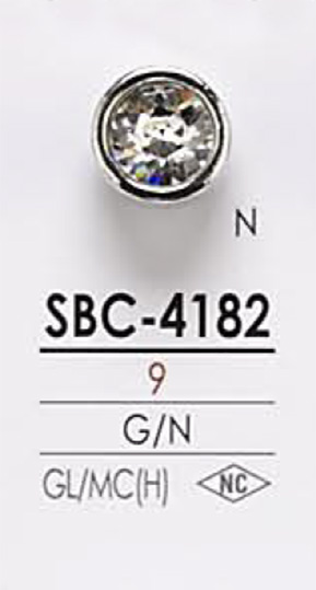 SBC4182 クリスタルストーン ボタン アイリス