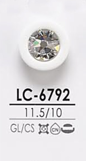 LC6792 染色用 クリスタルストーン ボタン アイリス