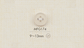MFG174 DAIYA BUTTONS 四つ穴マットクリアボタン 大阪プラスチック工業(DAIYA BUTTON)