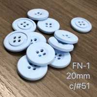 FN1 ポリエステル 4つ穴 軟質素材 ボタン 大阪プラスチック工業(DAIYA BUTTON) サブ画像
