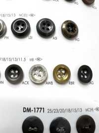 SM1581 真鍮製 表穴４つ穴・ボタン アイリス サブ画像