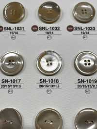 SN1018 高瀬貝製 表穴４つ穴・つや有りボタン アイリス サブ画像