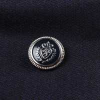 EX264 国産 スーツ・ジャケット用メタルボタン :シルバー/紺 ヤマモト(EXCY) サブ画像
