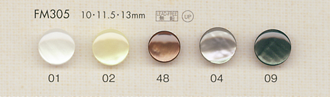 FM305 DAIYA BUTTONS 貝調ポリエステルボタン 大阪プラスチック工業(DAIYA BUTTON)