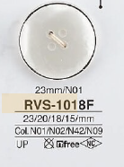RVS1018F ポリエステル樹脂製 表穴4つ穴ボタン アイリス
