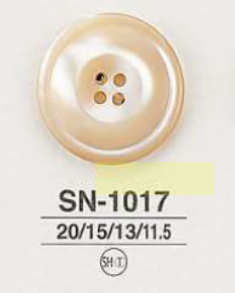 SN1017 高瀬貝製 表穴4つ穴ボタン