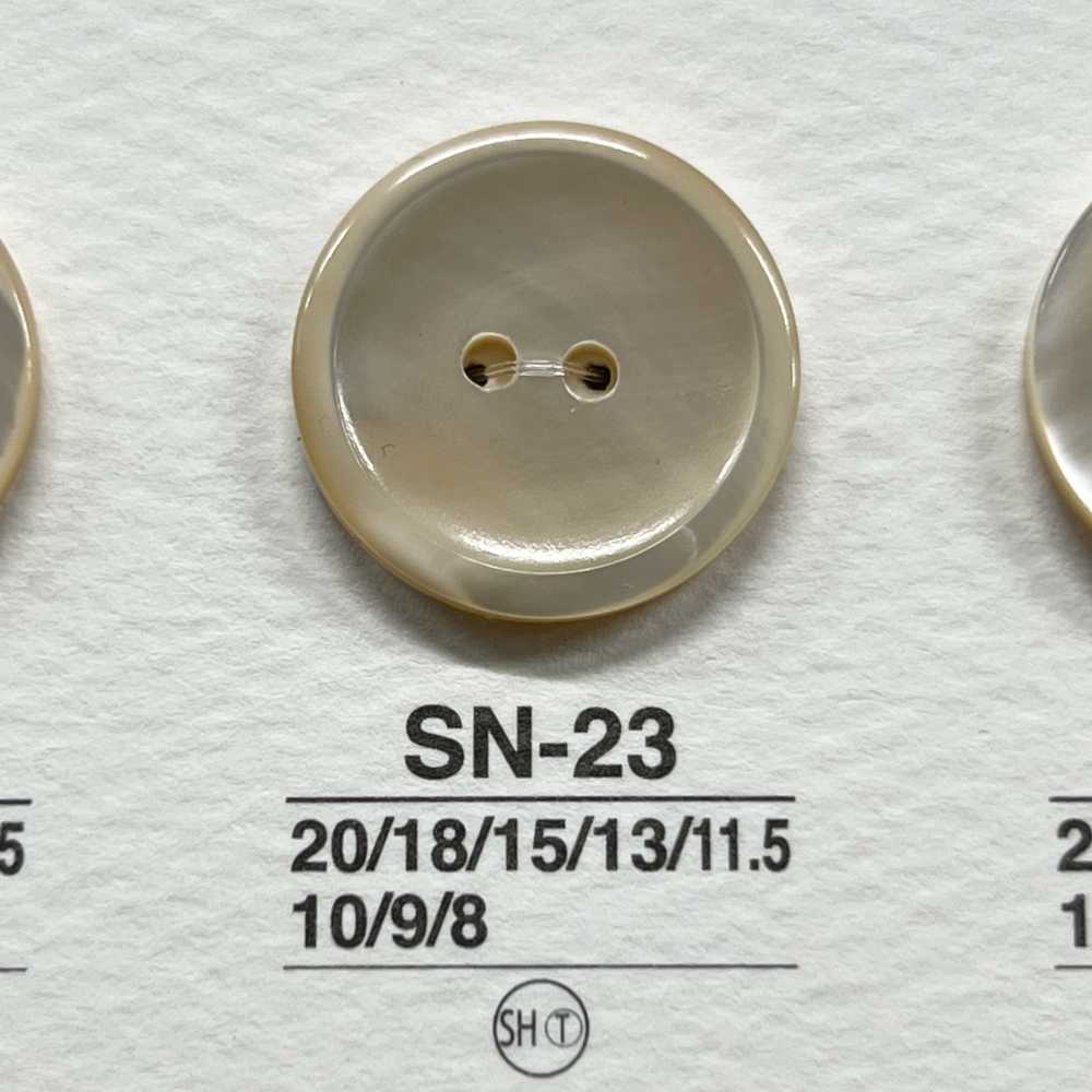 SN23 天然素材 高瀬貝製 2つ穴つや有りボタン アイリス