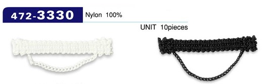 472-3330 ルーパー チェーンコードタイプ 横長 42mm (入り数 10)[ルーパー・セッパ] DARIN(ダリン)