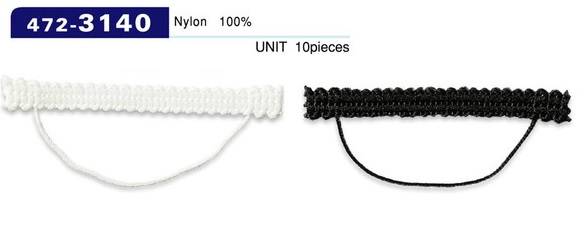 472-3140 ルーパー 組み紐タイプ 横長 56mm (入り数 10)[ルーパー・セッパ] DARIN(ダリン)
