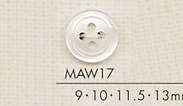 MAW17 DAIYA BUTTONS 貝調ポリエステルボタン 大阪プラスチック工業(DAIYA BUTTON)