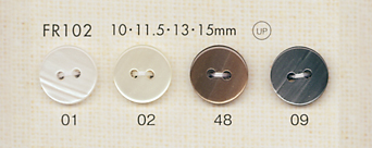 FR102 DAIYA BUTTONS 貝調ポリエステルボタン 大阪プラスチック工業(DAIYA BUTTON)