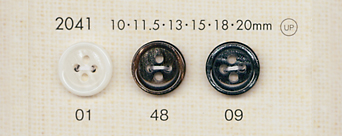 2041 DAIYA BUTTONS 貝調ポリエステルボタン 大阪プラスチック工業(DAIYA BUTTON)