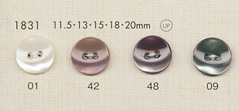 1831 DAIYA BUTTONS 貝調ポリエステルボタン 大阪プラスチック工業(DAIYA BUTTON)