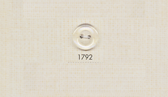 1792 DAIYA BUTTONS 二つ穴ポリエステルクリアボタン 大阪プラスチック工業(DAIYA BUTTON)