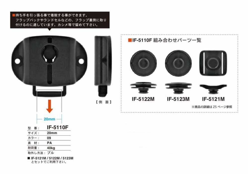 IF-5110F 20MM スナップ プル FIDLOCK