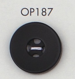 OP187 ポリエステル樹脂製 4つ穴ボタン 大阪プラスチック工業(DAIYA BUTTON)