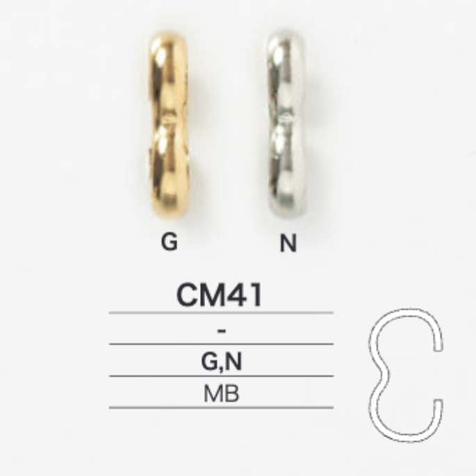 CM41 アーチ金具[バックル・カン類] アイリス