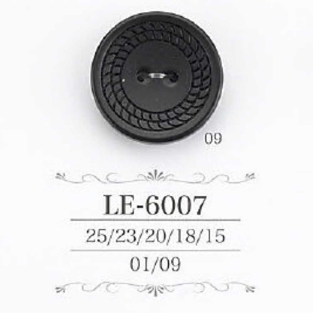 LE6007 カゼイン樹脂製 表穴2つ穴ボタン アイリス