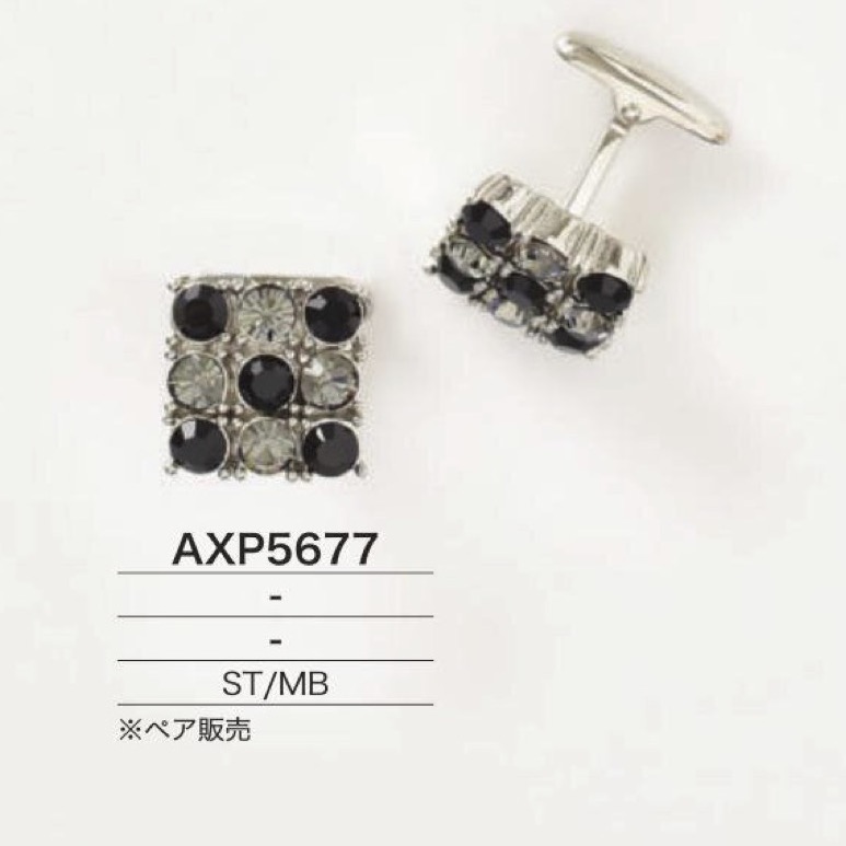 AXP5677 ストーン/真鍮製 カフス[雑貨その他] アイリス