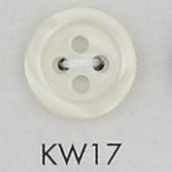 KW17 ポリエステル樹脂製 フチあり 4つ穴ボタン 大阪プラスチック工業(DAIYA BUTTON)