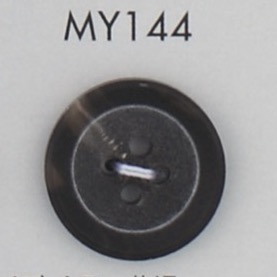 MY144 ポリエステル樹脂製 水牛調 4つ穴ボタン 大阪プラスチック工業(DAIYA BUTTON)