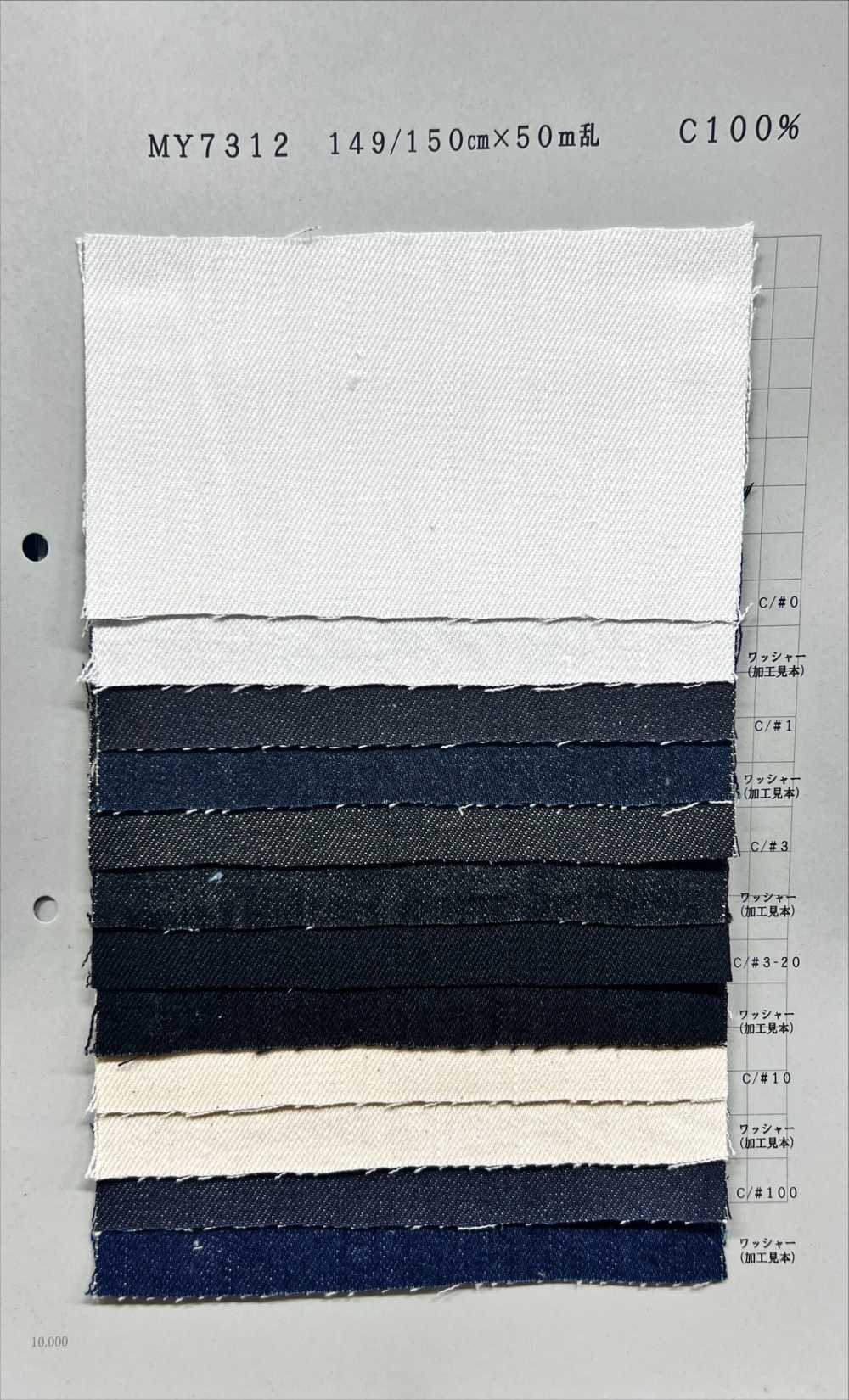 MY7312 ツイル デニム 11oz[生地] 吉和織物
