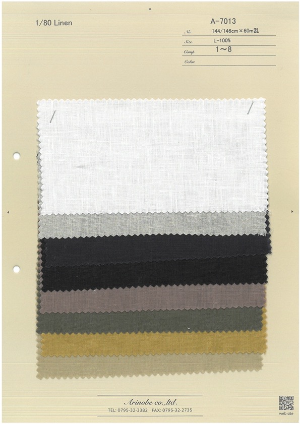 A-7013 1/80 Linen[生地] 有延商店