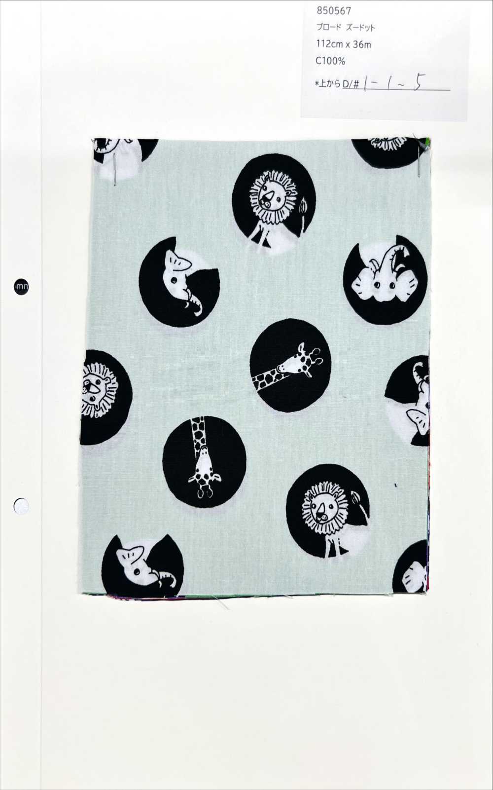 850567 ブロード ズードット[生地] VANCET