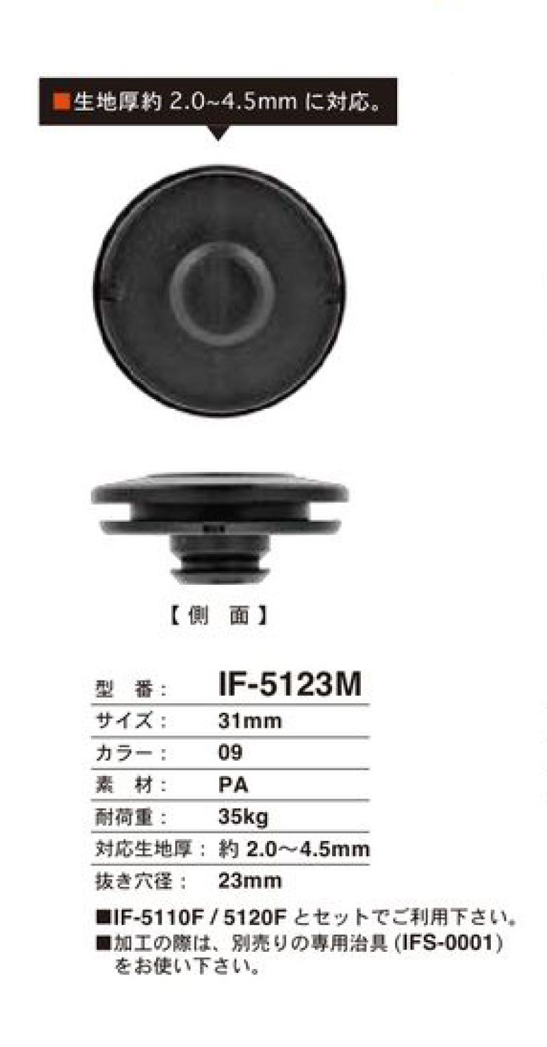 IF-5123M 31MM 厚手生地対応 スナップ FIDLOCK