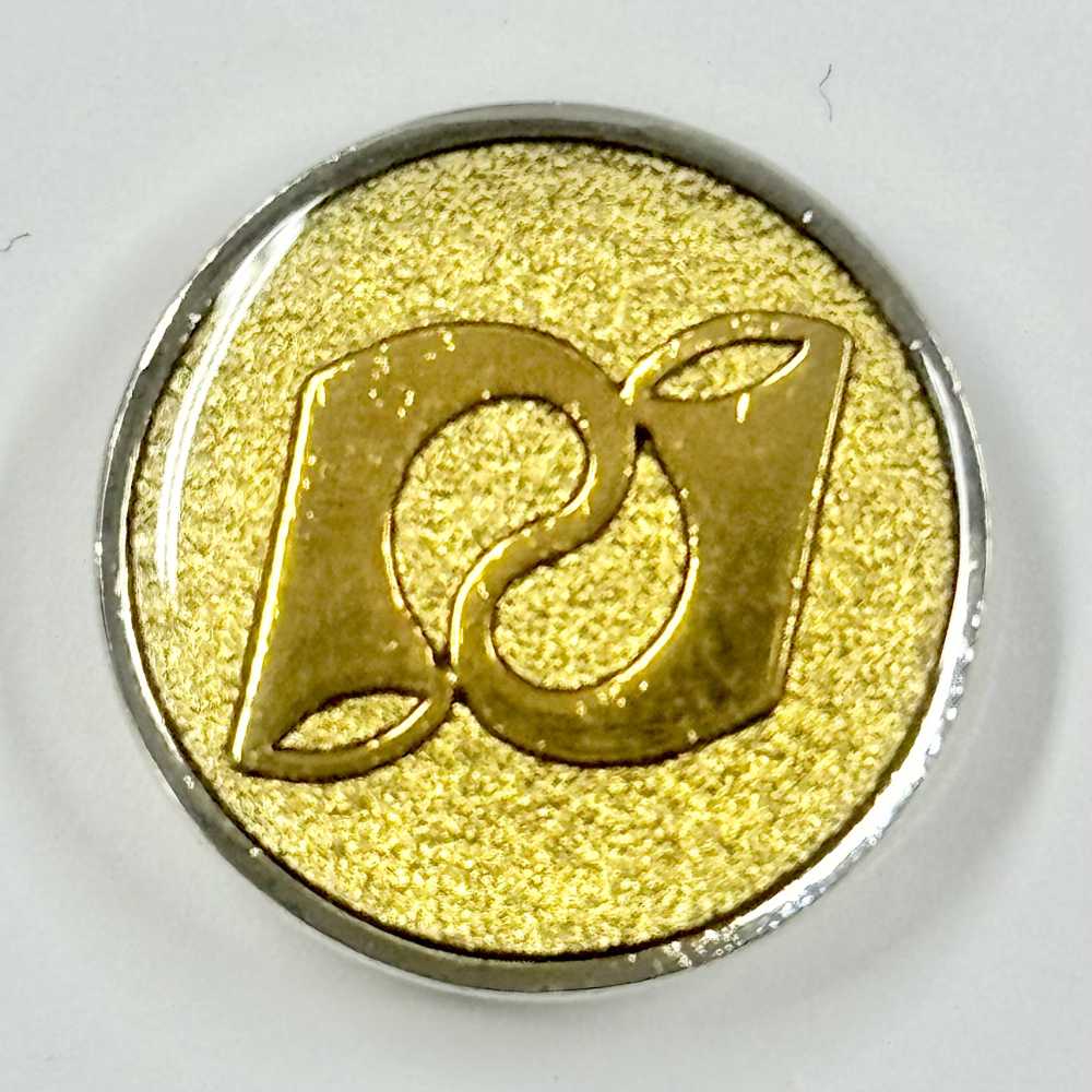 EX189 国産 スーツ・ジャケット用メタルボタン イエロー