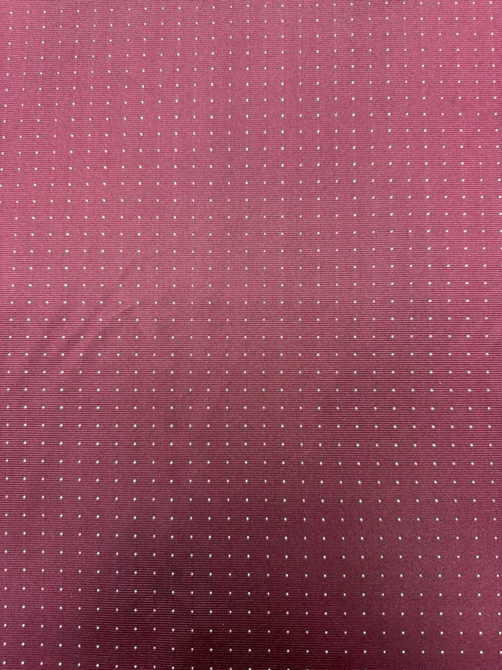 S-922 【アウトレット】山梨富士吉田 シルク100% ピンドット柄 エンジ[生地] ヤマモト(EXCY)