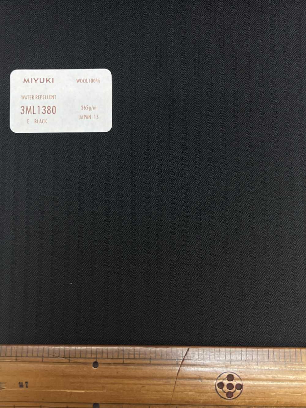 3ML1380 COMFORT LINE LANAVITA C-zero WATER REPELLENT ブラック[生地] 御幸毛織(ミユキ)