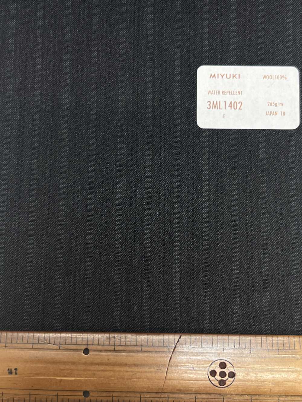 3ML1402 COMFORT LINE LANAVITA C-zero WATER REPELLENT チャコールグレー[生地] 御幸毛織(ミユキ)