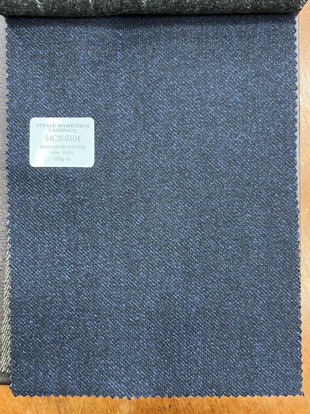 54CN5104 CANONICO(カノニコ) SEMICARDED SUITINGS 無地 紺[生地] CANONICO(カノニコ)