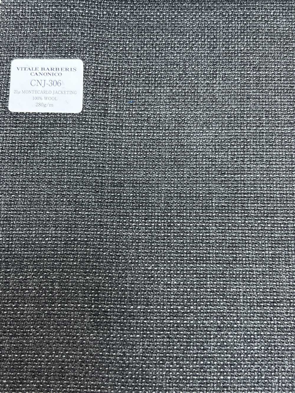 CNJ306 CANONICO(カノニコ) 定番 21μMONTECARLO JACKETING ホップサック グレー 無地[生地] CANONICO(カノニコ)