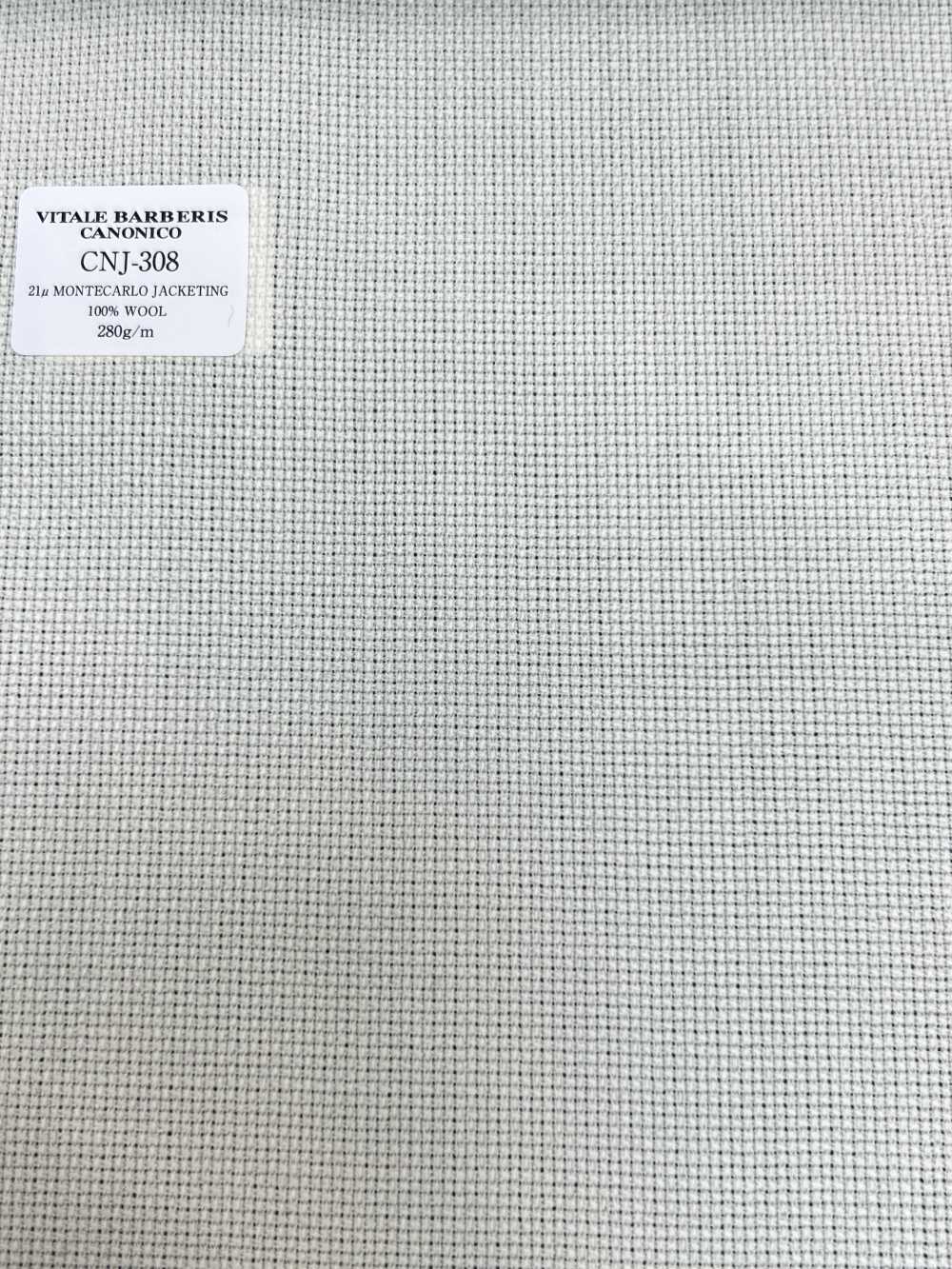 CNJ308 CANONICO(カノニコ) 定番 21μMONTECARLO JACKETING ホップサック アイボリー 無地[生地] CANONICO(カノニコ)