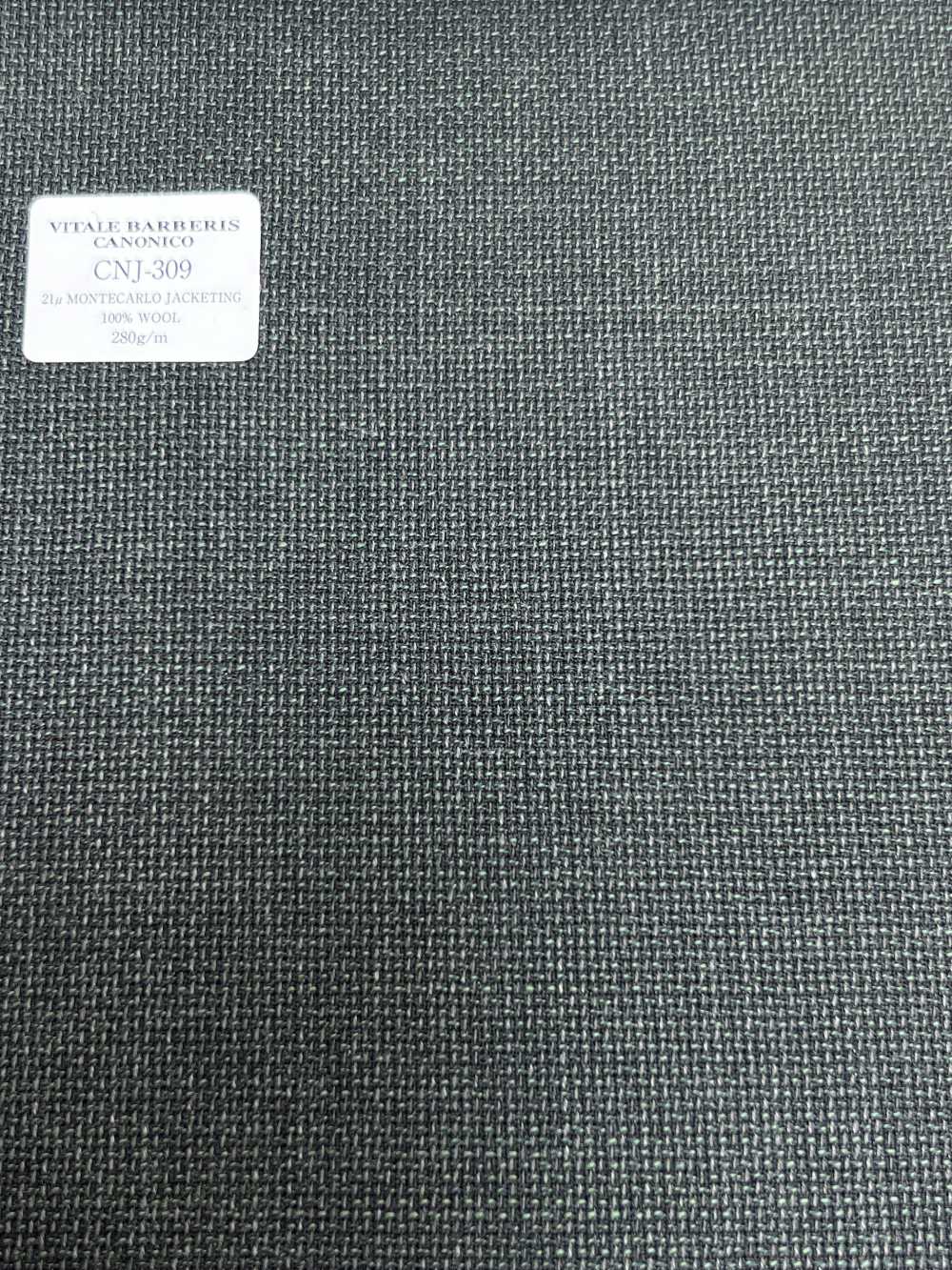 CNJ309 CANONICO(カノニコ) 定番 21μMONTECARLO JACKETING ホップサック ダークグリーン 無地[生地] CANONICO(カノニコ)