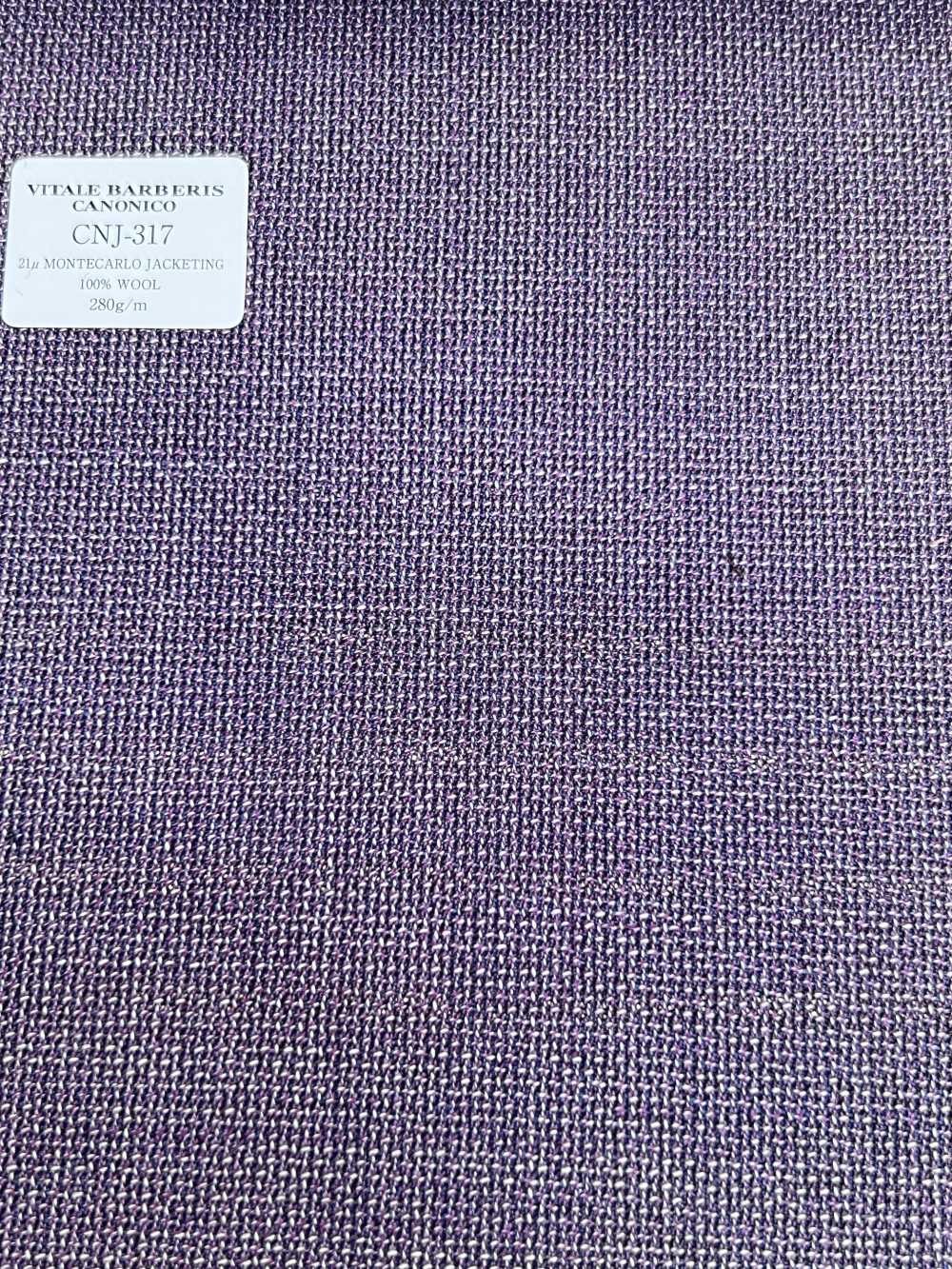 CNJ317 CANONICO(カノニコ) 定番 21μMONTECARLO JACKETING ホップサック ラベンダー 無地[生地] CANONICO(カノニコ)