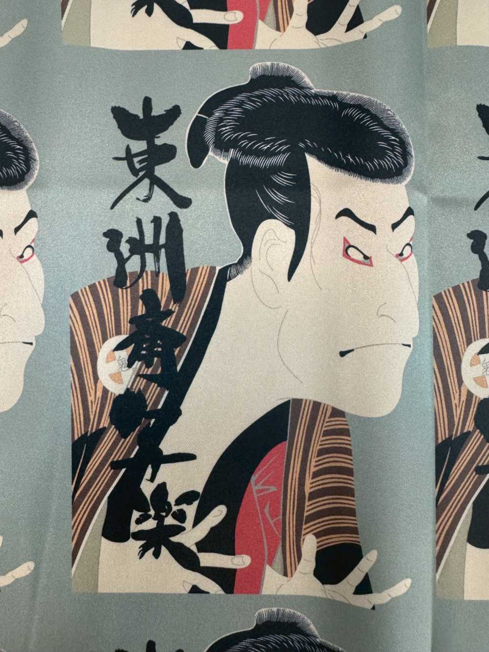 TPS2001 東洲斎写楽 プリント裏地 リピート柄