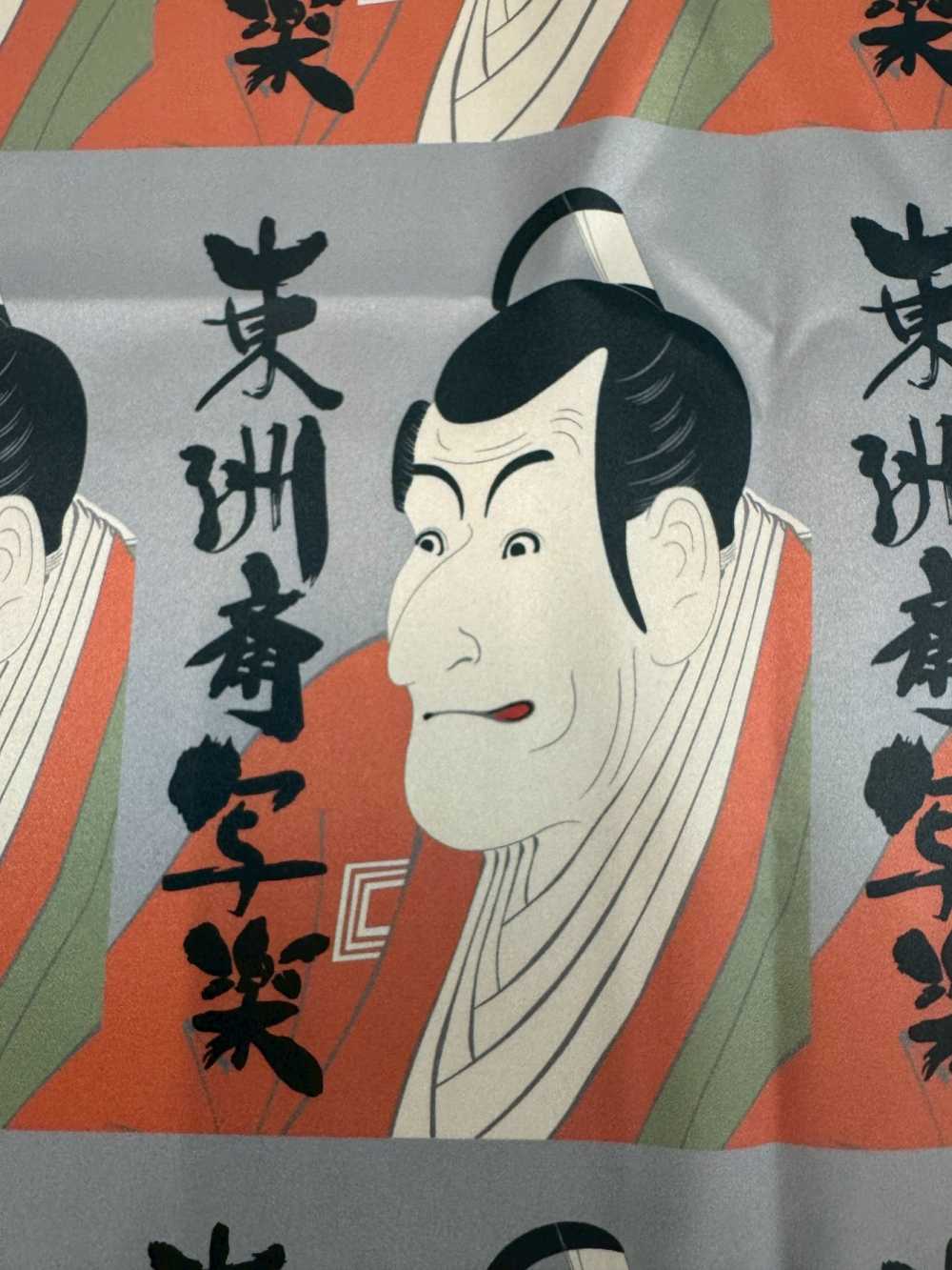TPS2002 東洲斎写楽 プリント裏地 リピート柄