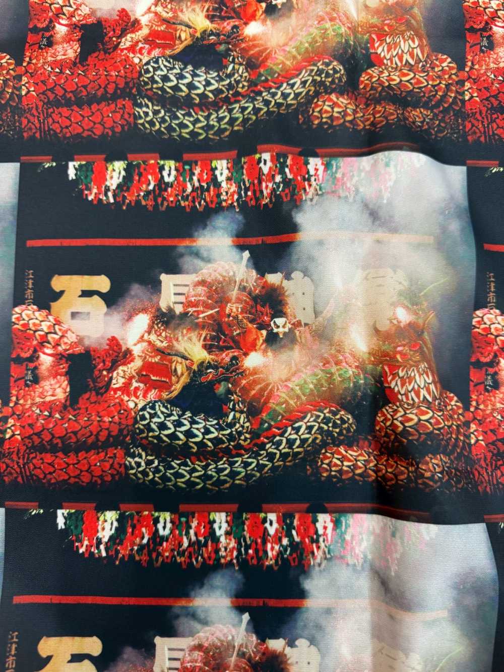 TPT1002 石見神楽 プリント裏地 リピート柄