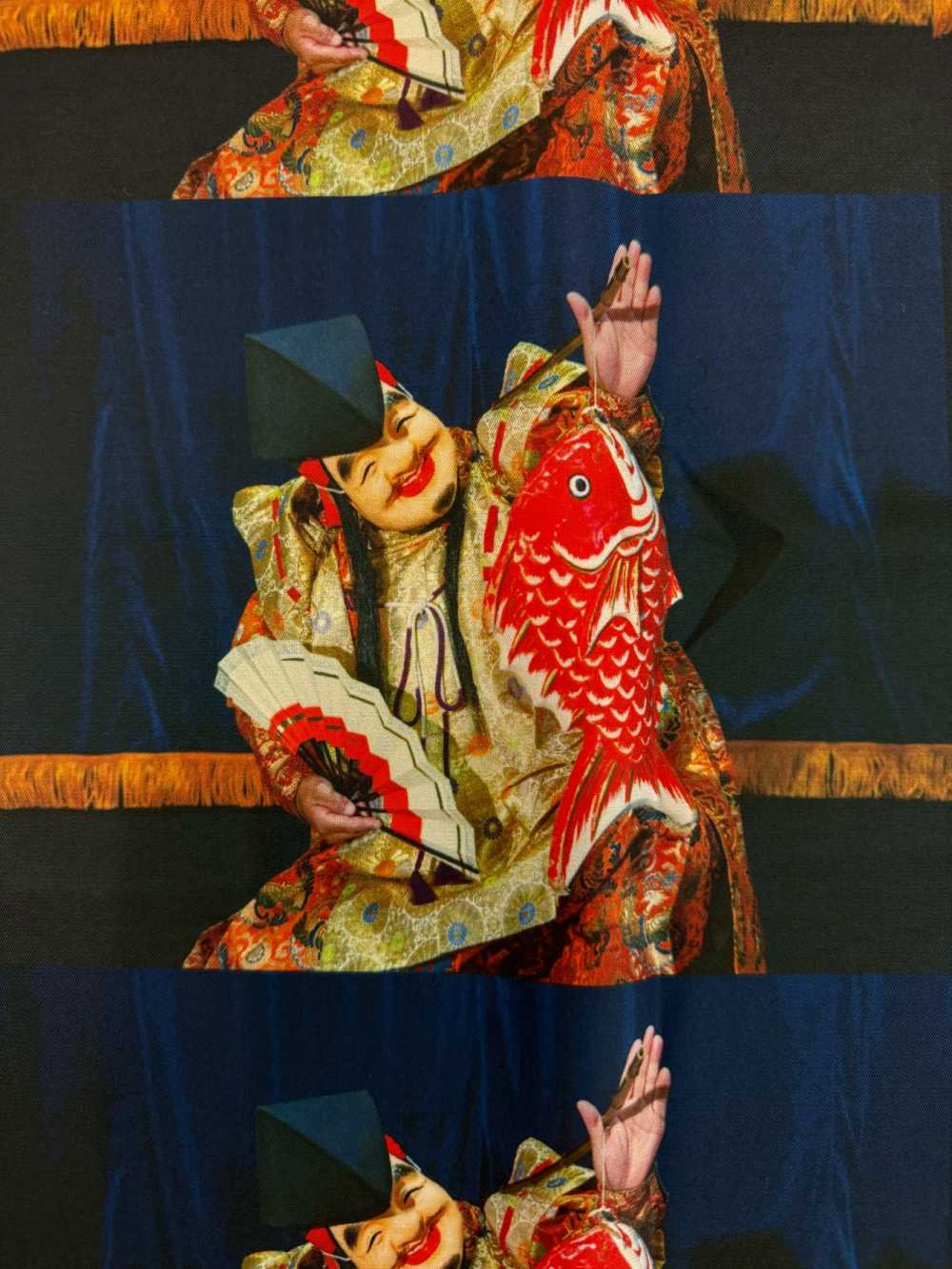 TPT1003 石見神楽 プリント裏地 リピート柄