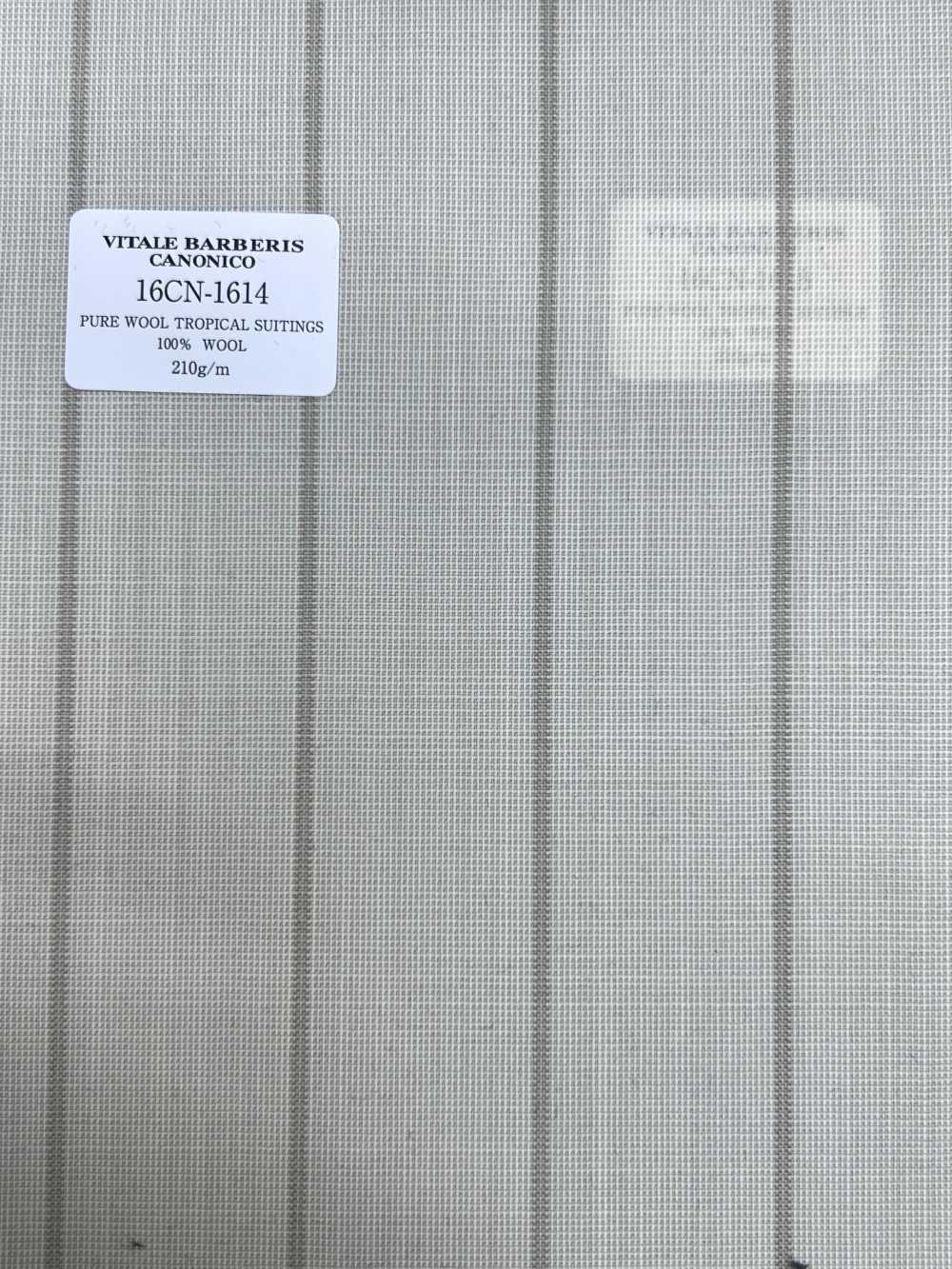 16CN1614 26SS VBC ヴィターレ・バルベリス・カノニコ PURE WOOL TROPICAL SUITINGS[生地] CANONICO(カノニコ)