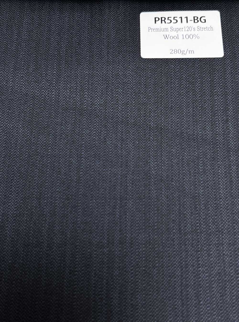PR5511-BG 定番  国産 Premium Super120's Stretch 無地 ブルーグレー[生地] 細井商事株式会社