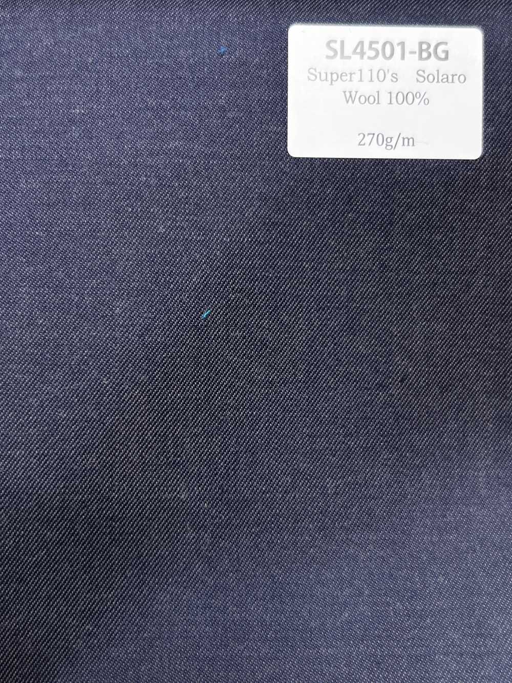 SL4501-BG 定番  国産 Super110’s タマムシウールストレッチ ブルーグレー[生地] 細井商事株式会社