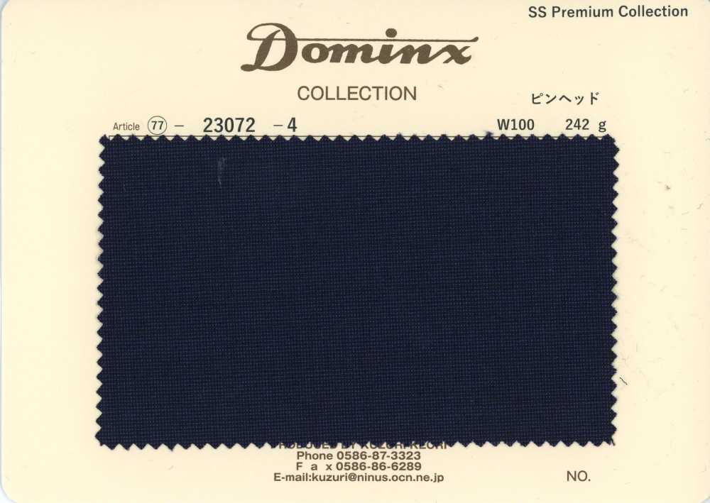 23072-4 定番 ピンヘッド キッドモヘア DOMINX(ドミンクス) プレミアムコレクション 紺[生地] 葛利毛織(DOMINX)