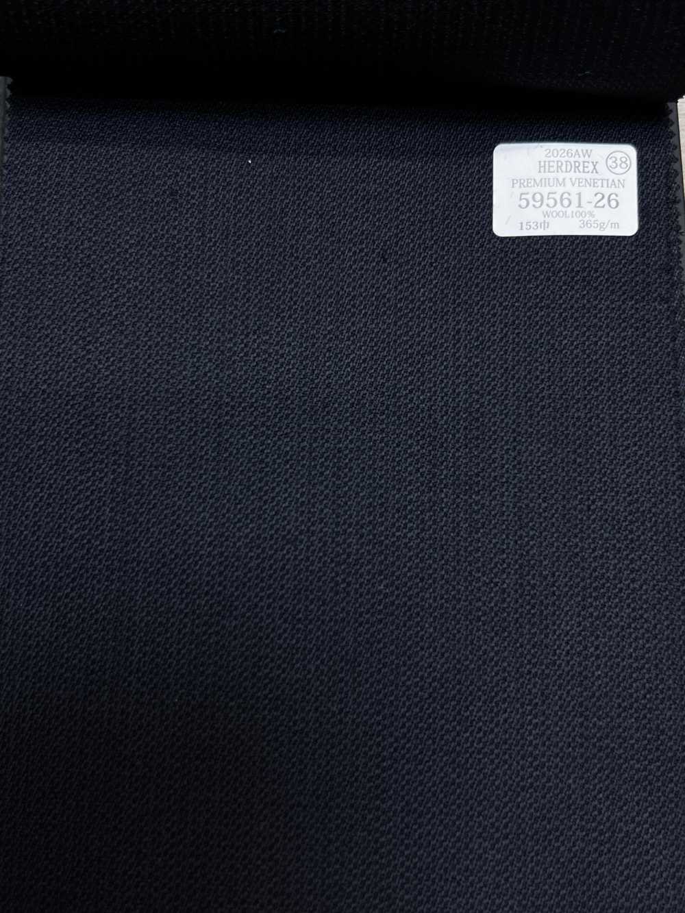 59561-26 26AW HERDREX 【PREMIUM VENETIAN】 プレミアムベネシャン 紺 無地[生地] 国島株式会社